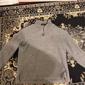 Ralph Lauren Gray Zip-Up Sweater